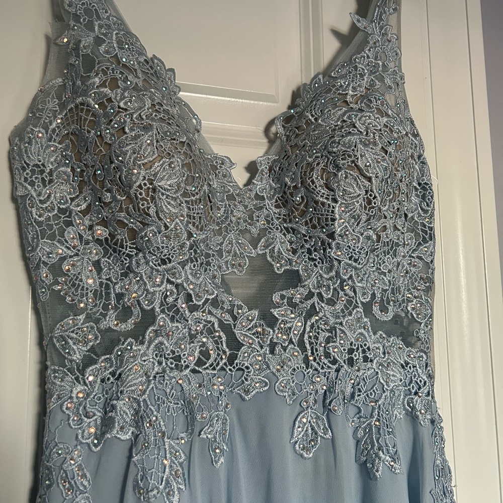 Beautiful Pale Blue Prom Dress